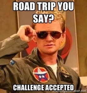 Barney road trip challenge